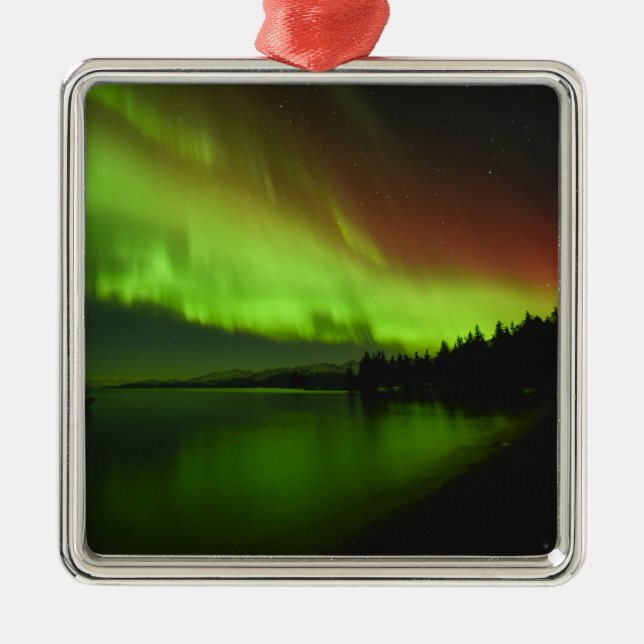 Blazing Aurora Metal Tree Decoration (Front)