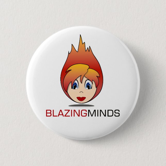Blazing Badges! 6 Cm Round Badge (Front)