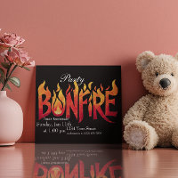 Blazing Bonfire Word Art