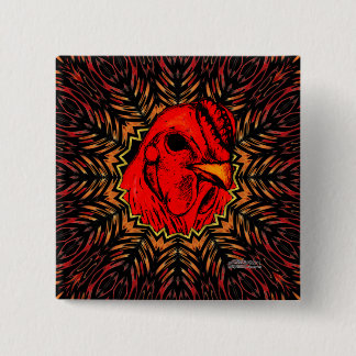 Blazing Brahma 15 Cm Square Badge