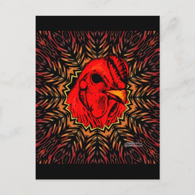 Blazing Brahma Postcard (Front)