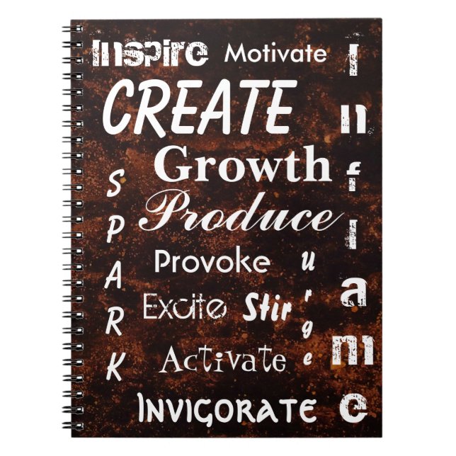 Blazing Bronze Writing Notebook (Front)