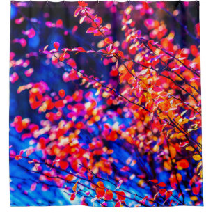 Blazing Cotoneaster Shower Curtain