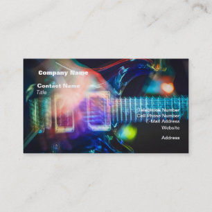 Blazing Electric Guitar Business Card