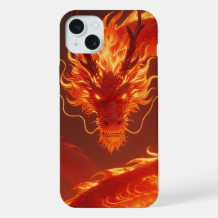 Blazing Fire Dragon   Mythical Flame Dragon Fantas iPhone 15 Plus Case