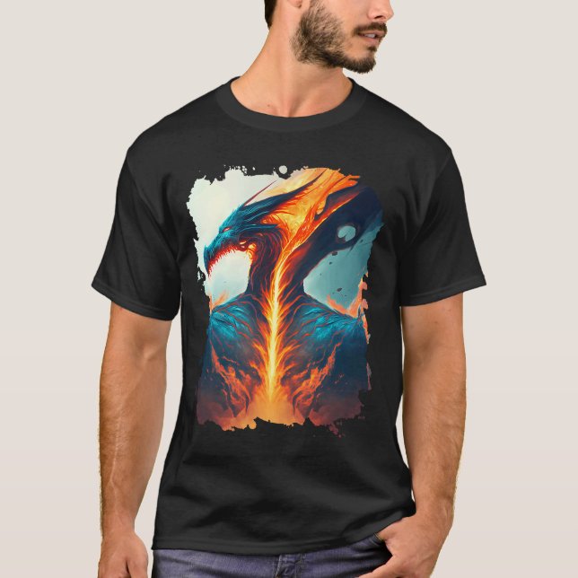 Blazing Fire Dragon of Invincibility T-Shirt (Front)