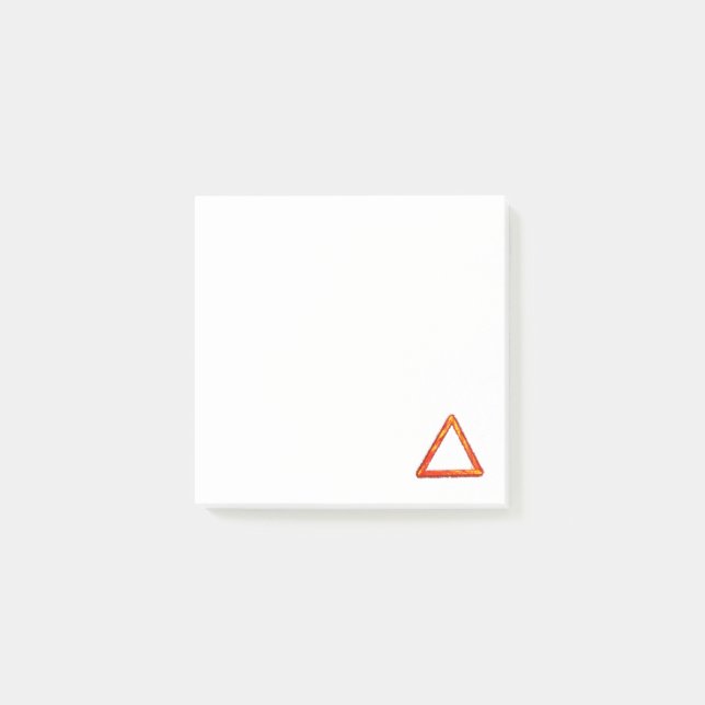 Blazing Fire Element Alchemy Symbol Post-it Notes (Front)