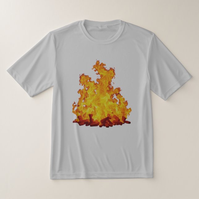 Blazing Fire Men's Sport-Tek Competitor T-Shirt (Laydown)