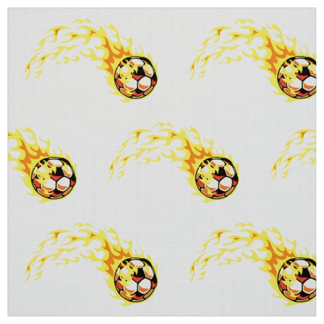 Blazing Futbol Soccer Ball Fabric (Swatch)