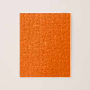 BLAZING ORANGE (solid on fire colour) ~ Jigsaw Puzzle