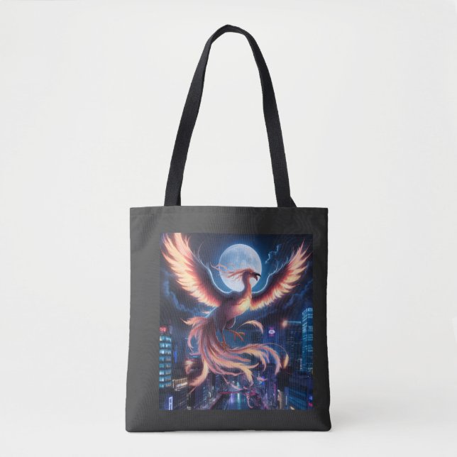 Blazing Phoenix Tote Bag (Front)