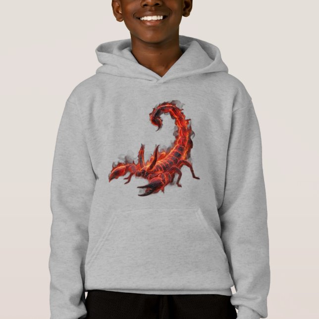 Blazing Scorpion Mythical Creature Fantasy Art (Front)