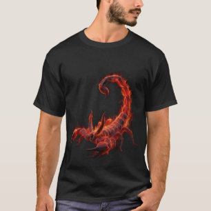 Blazing Scorpion Mythical Creature Fantasy Art T-Shirt