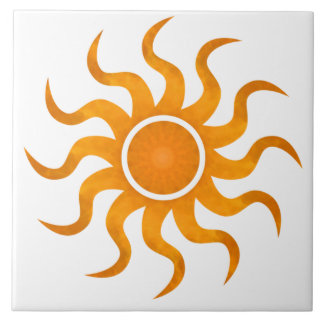 Blazing Sun Customisable Tile - Large