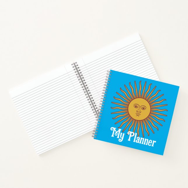 Blazing Sun Personalised Notebook (Inside)