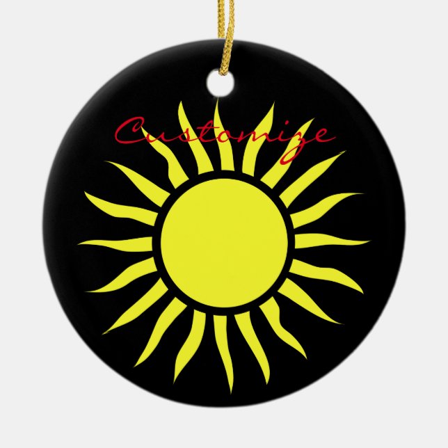 Blazing Sun Thunder_Cove Ceramic Tree Decoration (Front)