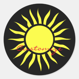 Blazing Sun Thunder_Cove Classic Round Sticker