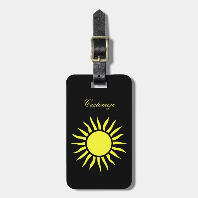 Blazing Sun Thunder_Cove Luggage Tag (Front Vertical)