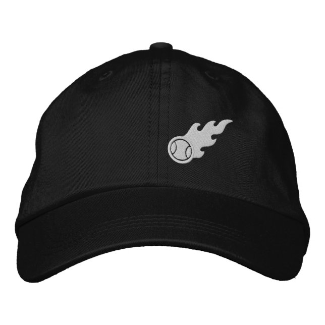 Blazing Tennis Ball Embroidered Hat (Front)