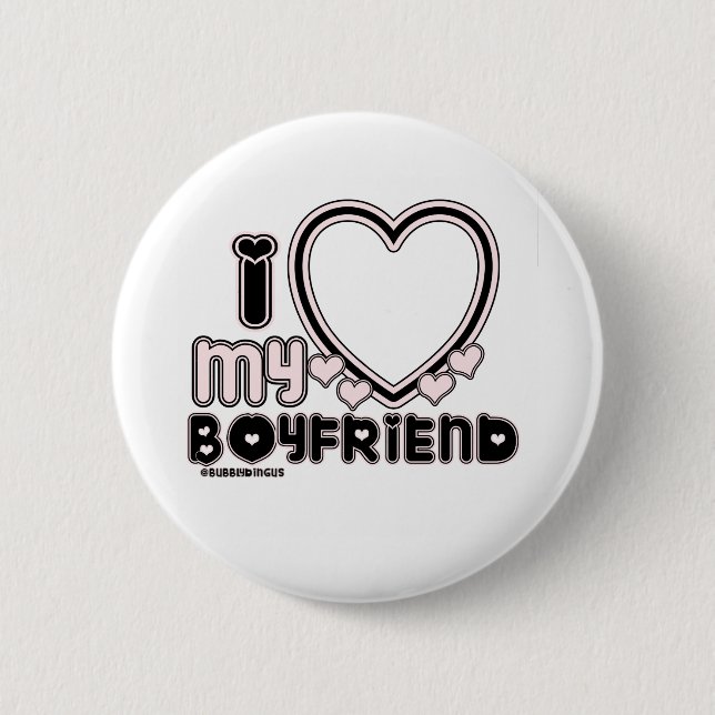 BLCK ILY BF 6 CM ROUND BADGE (Front)