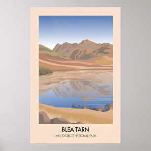 Blea Tarn Lake District Travel Poster