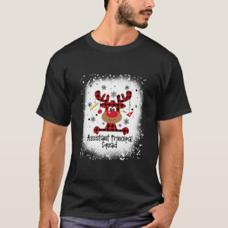 Bleached Assistant Principal Squad Reindeer Funny T-Shirt