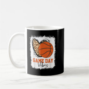 Bleached Basketball Game Day Vibes Basketball Mum Coffee Mug