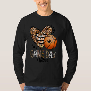 Bleached Basketball Game Day Vibes Basketball Mum T-Shirt
