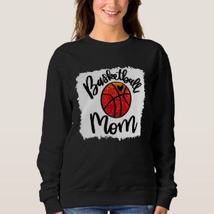 Bleached Basketball Mum Game Day Sweatshirt
