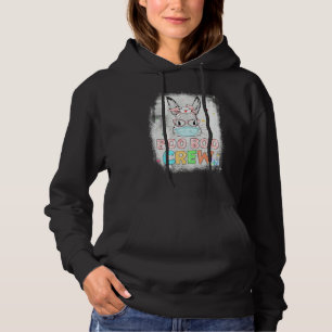 Bleached Boo Boo Crew Bunny Nurse Easter Plaid Mas Hoodie