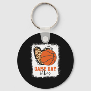 Bleached Bysketbyll Game Day Vibes Bysketbyll Mum Key Ring
