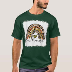 Bleached Case Manager Rainbow Social Services Hall T-Shirt
