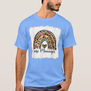 Bleached Case Manager Rainbow Social Services Hall T-Shirt