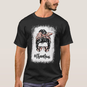 Bleached Cheer Noni Messy Bun Cheerleader Mother's T-Shirt