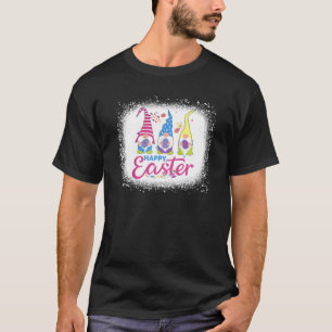 Bleached Easter Bunny Spring Gnome Easter Egg Hunt T-Shirt