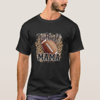 Bleached Football Mama Life Leopard Player Mum