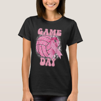 Bleached Game Day Breast Cancer Awareness Pink Vol T-Shirt