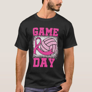 Bleached Game Day Breast Cancer Awareness Pink Vol T-Shirt