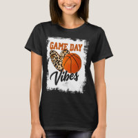 Bleached Game Day Vibes Basketball Fan Mum Grandma