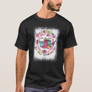Bleached Gardening Is My Therapy Floral Plant  Gar T-Shirt