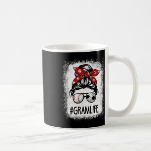 Bleached Gram Life Soccer Messy Bun Bysebyll Game  Coffee Mug