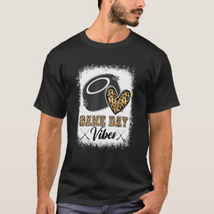 Bleached Ice Hockey Game Day Vibes Ice Hockey Mum  T-Shirt
