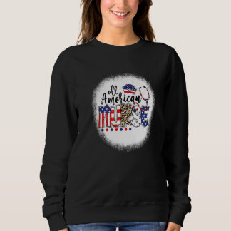 Bleached Leopard All American Nurse Nursing School Sweatshirt