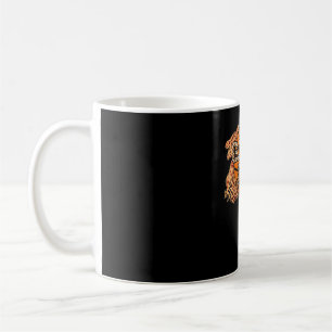 Bleached Leopard Basketball Game Day Vibes Basketb Coffee Mug