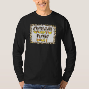Bleached Leopard Softball Game Day Vibes Softball T-Shirt