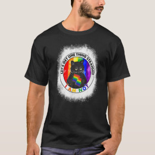 Bleached Let's Get One Thing Straight Black Cat Lg T-Shirt