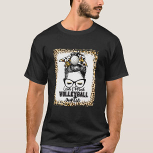 Bleached Loud & Proud Volleyball Auntie Life Game T-Shirt