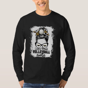 Bleached Loud & Proud Volleyball Auntie Life Game T-Shirt