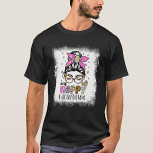 Bleached One Hoppy Facilitator Bunny Easter Day T-Shirt