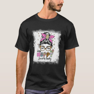 Bleached One Hoppy Lunch Lady Bunny Easter Day T-Shirt